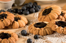 Tartelettes pur beurre fourrées myrtille