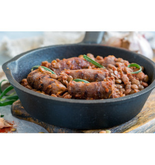Lot de 5 boîtes de Saucisses de Toulouse aux lentilles vertes