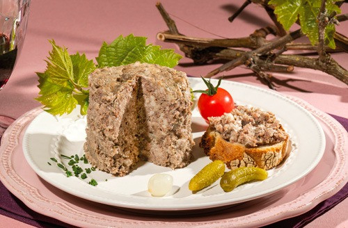 Lot de 6 terrines de canard au Beaujolais Villages