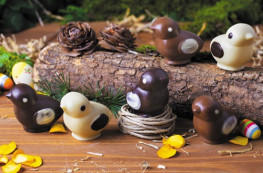 Les 6 poussins (chocolat au lait, noir et blanc)