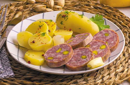 Le lot de 2 Saucissons à cuire de Lyon aux pistaches