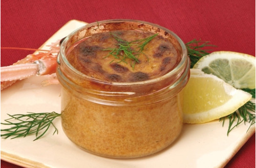 Lot de 3 soufflés aux dés de langoustine Lot de 3 soufflés aux dés de langoustine