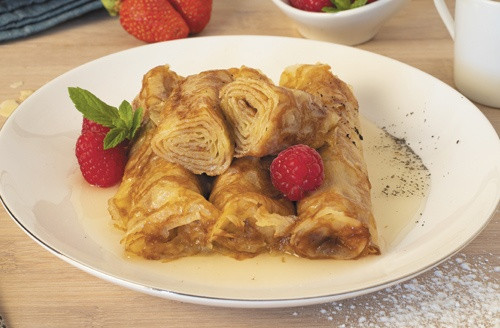Lot de 3 crêpes au rhum vanille