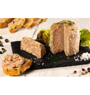 Lot de 5 terrines campagnarde biologique au sel de Guérande