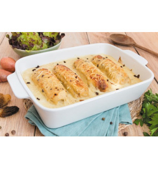 Soufflés à la volaille et aux morilles