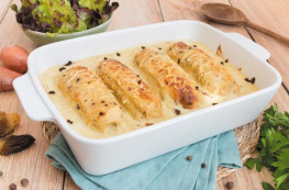 Soufflés à la volaille et aux morilles