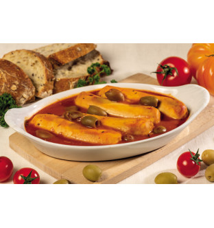 Lot de 5 Quenelles pur beurre à la lyonnaise sauce tomate et olives vertes
