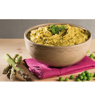 Lot de 4 Mousselines de petits pois aux asperges