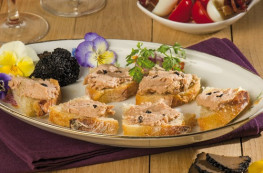 Lot de 6 Tartinades au foie de canard à la truffe d'été 1,5% (20% de foie gras)