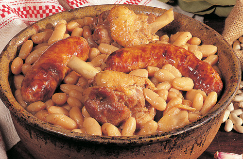 Lot de 5 Cassoulets de Castelnaudary au manchon de canard confit