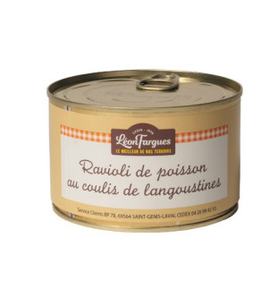 Lot de 2 ravioli de poisson au coulis de langoustines