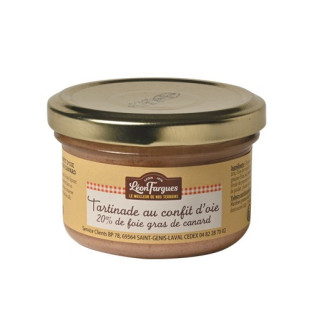 Lot de 6 tartinades au confit d'oie (20% de foie gras)