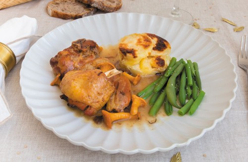 Lot de 2 cuisses de chapon aux girolles
