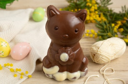 Lot de 2 Chatons Pelote (chocolat au lait)
