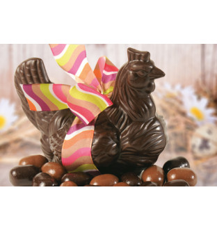 Lot de 2 Poules noires et...