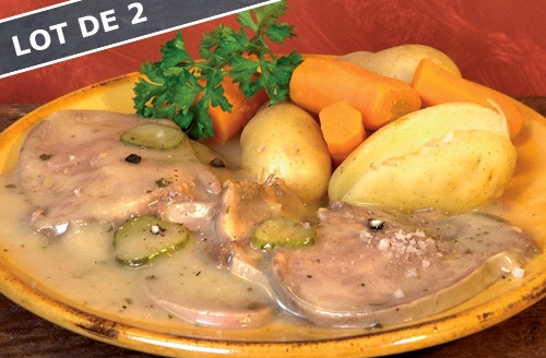 Lot de 2 boîtes de langue de boeuf sauce piquante