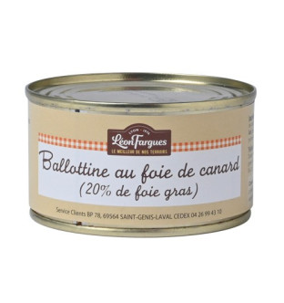 Ballottine de foie de canard (20% DE FOIE GRAS)