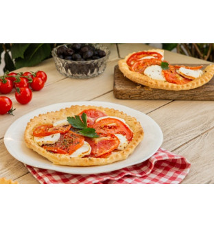 Lot de 2 Tartelettes fines tomates, chèvre et olives