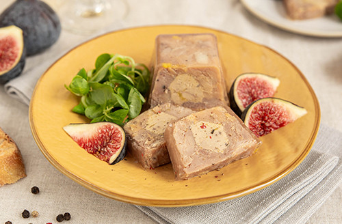 Marbré de volaille au foie de canard mi-cuit (20% de foie gras) Marbré de volaille au foie de canard mi-cuit (20% de foie gras)