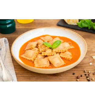 Lot de 3 Raviolis de poisson au coulis de langoustines