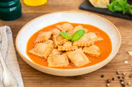 Lot de 3 Raviolis de poisson au coulis de langoustines