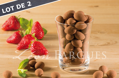 Lot de 2 sachets d'amandes cacaotées Lot de 2 sachets d'amandes cacaotées