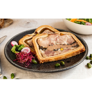 2 tranches de pâté en...