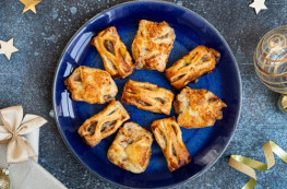 Lot de 2 Mini-feuilletés jambon-fromage