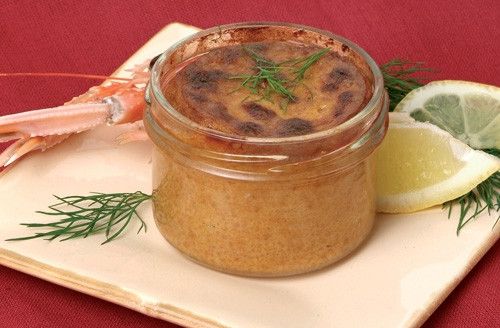 Soufflé aux dés de langoustines