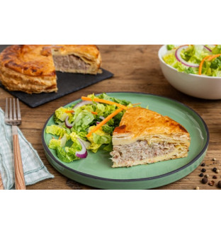 Tourte à la choucroute et à la viande