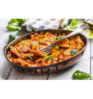 Les raviolis pur bœuf à la...