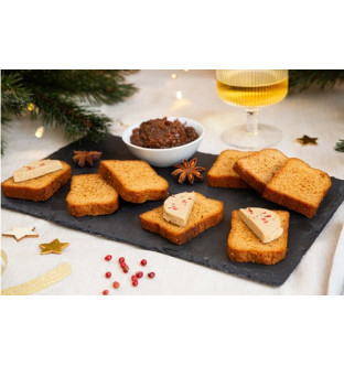 Lot de 4 pain d'épices toasts