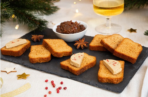 Lot de 4 pain d'épices toasts