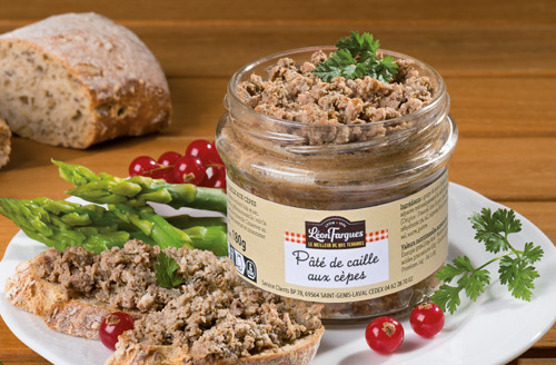 Lot de 5 Pâté de caille aux cèpes