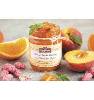 Lot de 4 Délices pêches oranges aux pralines roses