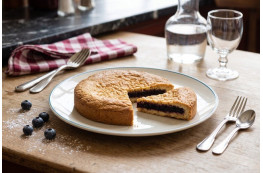 Gâteau dauphinois fourré aux myrtilles