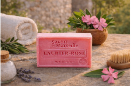Savon de Marseille au laurier rose 100g