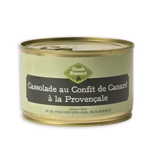 Cassolade au confit de canard à la provençale