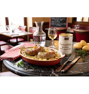 Andouillette garnie sauce moutarde