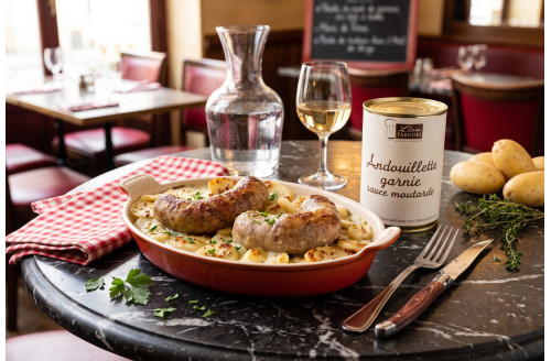 Andouillette garnie sauce moutarde