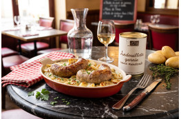 Andouillette garnie sauce moutarde
