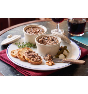 Lot de 2 Tartinades au foie de canard à la truffe d'été 1,5% (20% de foie gras)