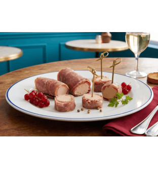 Flûteaux de jambon au foie de canard (30% de foie gras) 200 g