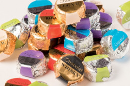 Chocolats à la liqueur (Cognac, Rhum, Eau de Vie Poire William, Cassis, Curaçao, Whisky)