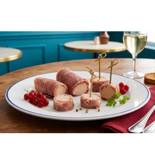Lot de 2 Flûteaux de jambon au foie de canard (30% de foie gras)