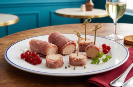 Lot de 2 Flûteaux de jambon au foie de canard (30% de foie gras)