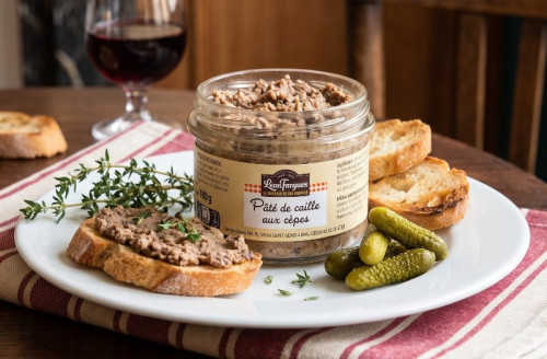Pâté de caille aux cèpes 180 g