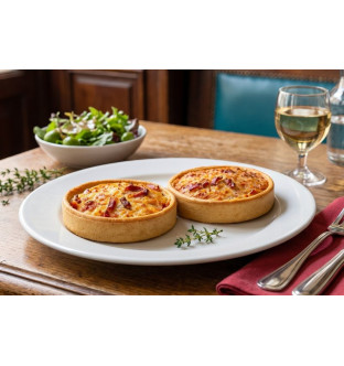 Lot de 2 x 2 Quiches lorraines