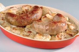 Lot de 4 Andouillettes garnies sauce moutarde