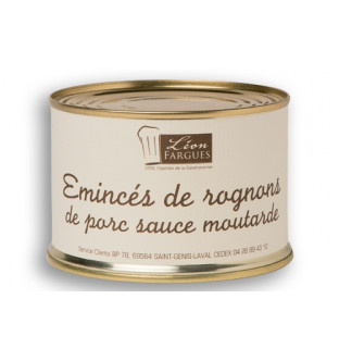 Lot de 4 émincés de rognons de porc sauce moutarde